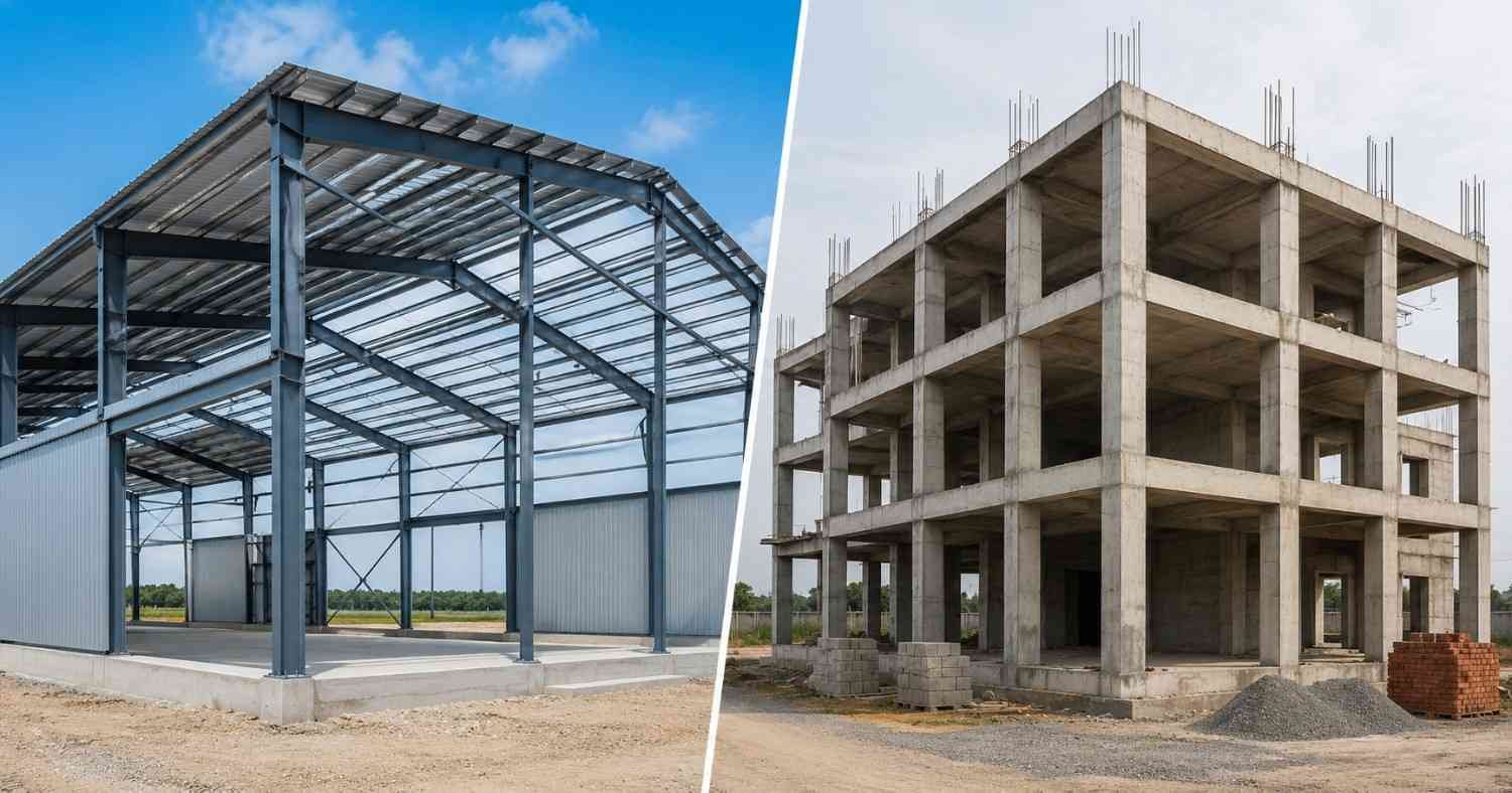 PEB Buildings vs RCC Structures: Which Is Better for Industrial & Commercial Projects?